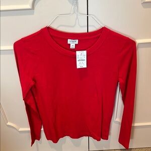 J. Crew Bright Red Long Sleeve Shirt